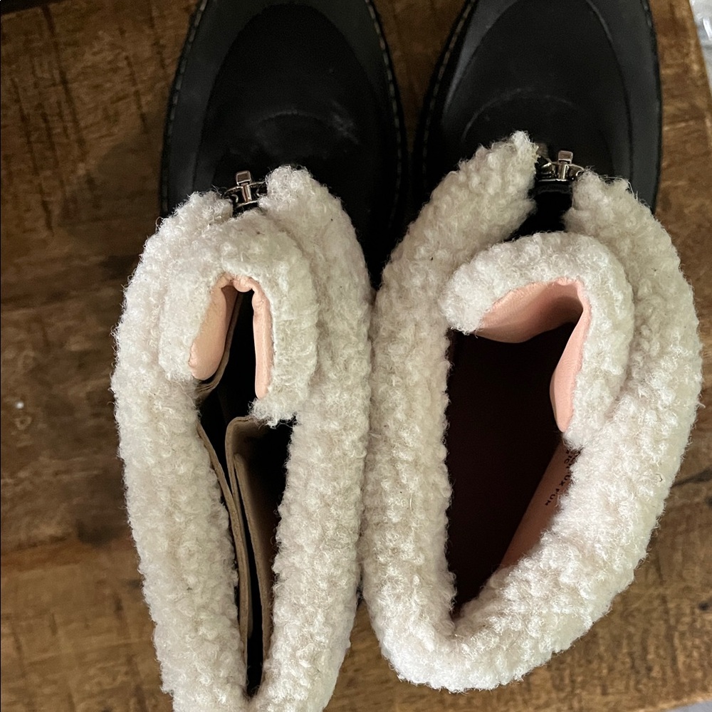 J. Crew Black and White Winter Boots new boots never worn - Picture 5 of 13